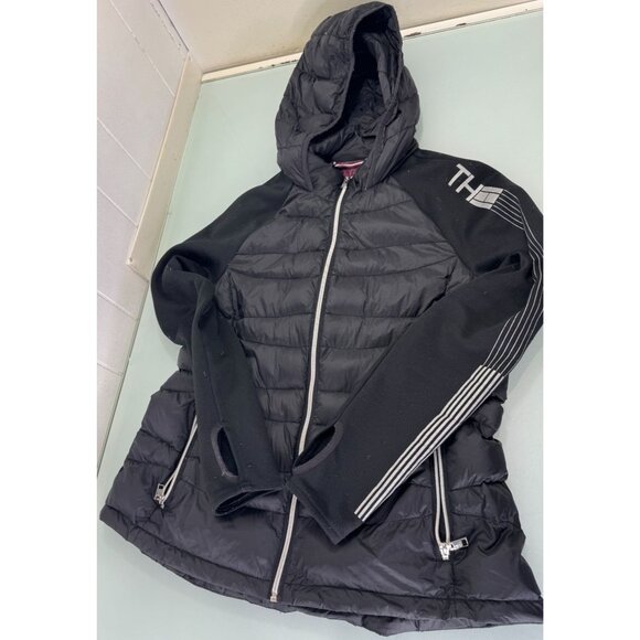 Tommy Hilfiger Jackets & Blazers - Tommy Hilfiger Performance Hoodie Puffer Jacket L Goose Down Packable Thumb Hole